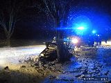 15.2.2012 Dopravní nehoda, OA ve stromě, silnice Vanovice - Šebetov