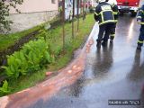 9.6.2012 Dopravní nehoda, úklid vozovky, Deštná