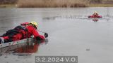 3.2.2024 Výcvik záchrany osoby na ledě