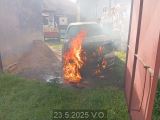 23.5.2025 Požár osobního auta, V.O.