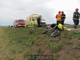 25.8.2026 DNSZ, moto do příkopu, Uhřice
